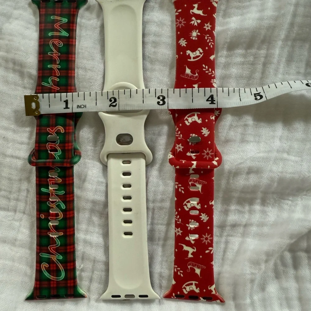 Festive Christmas Print Apple Watch Bands Set - Picture 5 of 5
